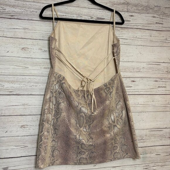 Urban Outfitters Backless Snake Print Dress XL - Picture 6 of 8